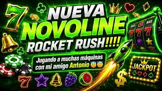NUEVA NOVOLINE ROCKET RUSH!!!! Muchas máquinas con el amigo Antonio 😇😇 #casino #slot #jackpot #bonus