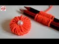 Easy Woolen Flower Making Craft Idea | Amazing Hand Embroidery Trick | Mother's Day gift