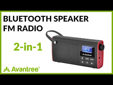 Avantree How to-Bluetooth Speaker with FM radio, Portable Wireless Radio with Micro SD Card-SP850
