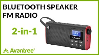 Perfect for Ballgames & Tailgating - Bluetooth Speaker with Radio and SD Card Support