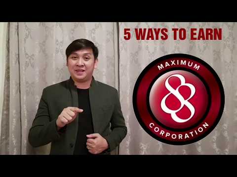 How to EARN while @ Home in Maximum 88 Corporation.