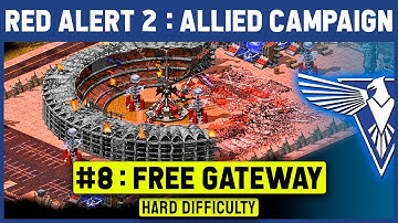 Red Alert 2 - Allied Mission 8 Free Gateway - Hard Difficulty - Under Par Time