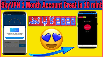 SkyVPN 1 Month Account Letest Trick In 2020 II SkyVPN All Problem Solve