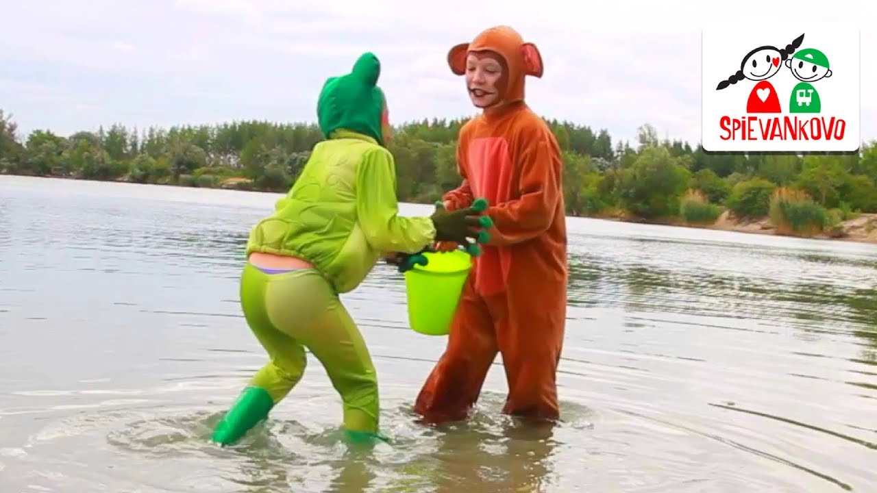 Ako opica a žaba padli do vody - zábery z natáčania - SPIEVANKOVO 3