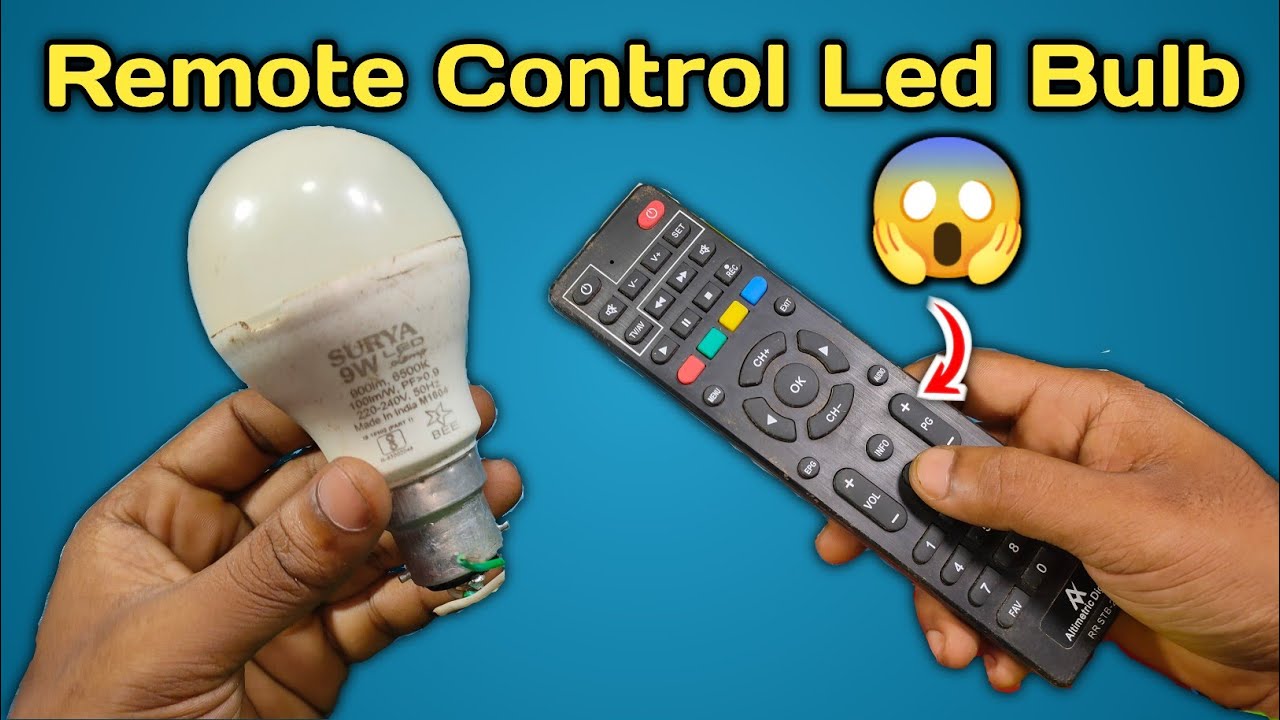 How To Make Remote Control Led Bulb || Remote Control Wireless Led Bulb ...