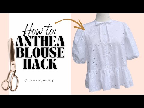 DIY Peplum Blouse Hack ✨ | Easy Sewing Tutorial with Bow
