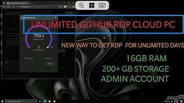 Free GitHub RDP Cloud PC For Unlimited Days || Its 16GB RAM and 200GB+ Storage Cloud PC Creation