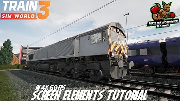 Train Sim World 3|Screen Elements Introduction IN 4K 60FPS