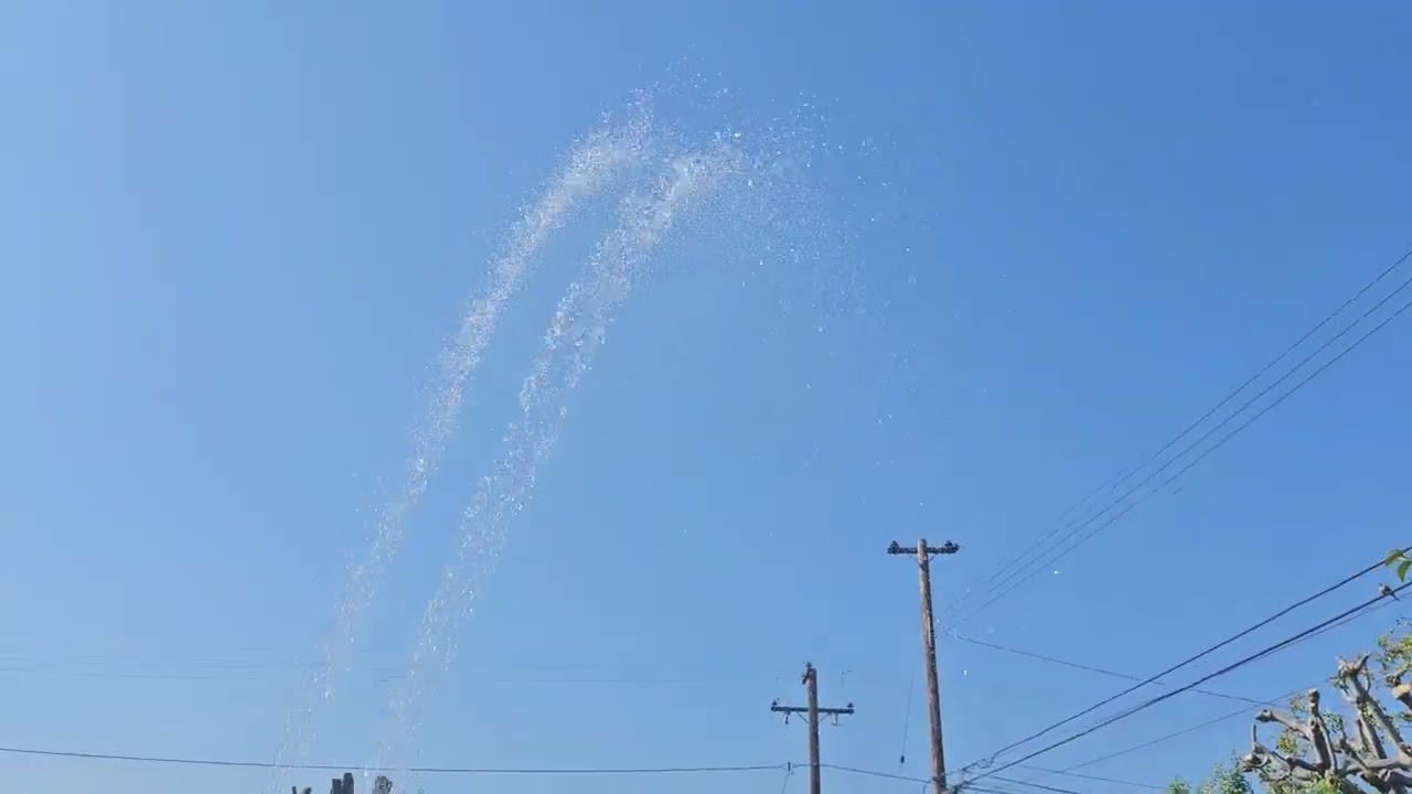 Pool Fountain - Dual Spray Water Fountains for above Ground/Inground Pools, 2-in-1