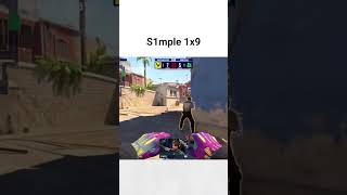 S1mple 1x9 🐐 #csgo #s1mple #goat #gaming #viral