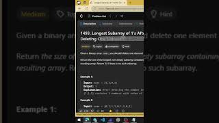 Задача с собеседования Яндекса на Backend | Leetcode 1493 Medium #coding #programming #python