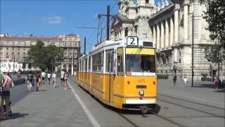 Tramvaje Ganz v Budapešti / Budapesti villamosok 25.8.2016