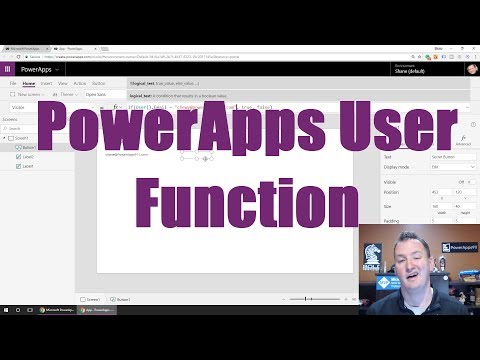 PowerApps User Function and intro to Office 365 User connector