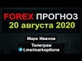 Форекс прогноз на 20августа 2020 года