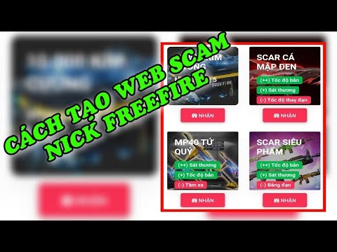 hướng dẫn hack tài khoản facebook bằng phishing site - Hướng Dẫn Tạo Web Scam Nick Freefire | Không Cần Tên Miền + Code - Miễn Phí 100% | Đức Vinh Official