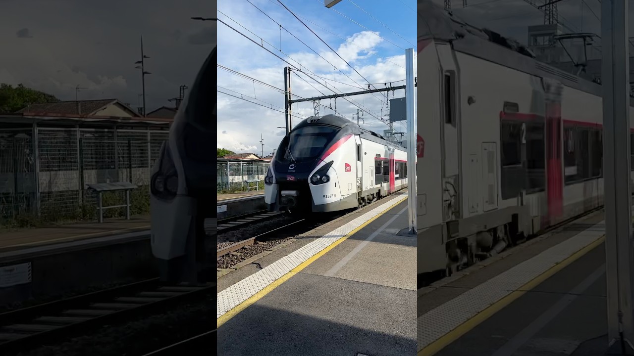 SNCF - Passage d’un Alstom Coradia Liner Z51597/598 en gare de Portet Saint-Simon