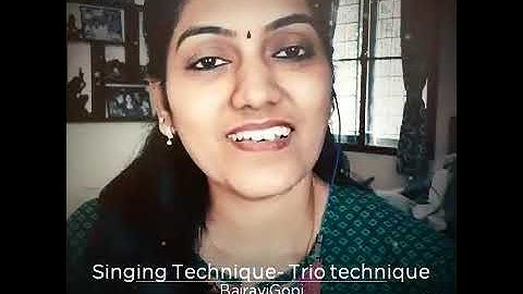 Singing Technique / Trio exercise / Simple bruhas exercise / Bairavi Gopi