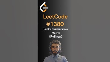 LeetCode#1380 Lucky Numbers in a Matrix - Python