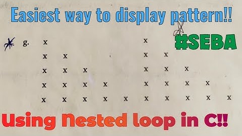 Class X |Computer Chapter 5 |Seba|Nested loop in C|Exercise 1g|#youtube #youtuber #seba #computer