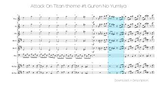 🎶 Attack On Titan Theme #1: Guren No Yumiya 🎸🎸 screenshot 5