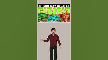 Which Way Is Safe🙂#challenges #riddles #puzzle #shorts