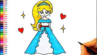 Güzel Prenses Nasıl Çizilir? 👸 Prenses Çizimi - Elsa Çizimi - How To Draw a Princess screenshot 1