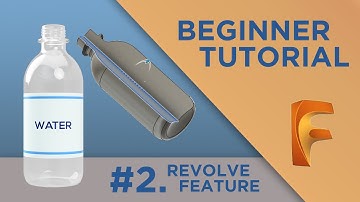 Fusion 360 Beginner Modeling Tutorial - Revolve Tool