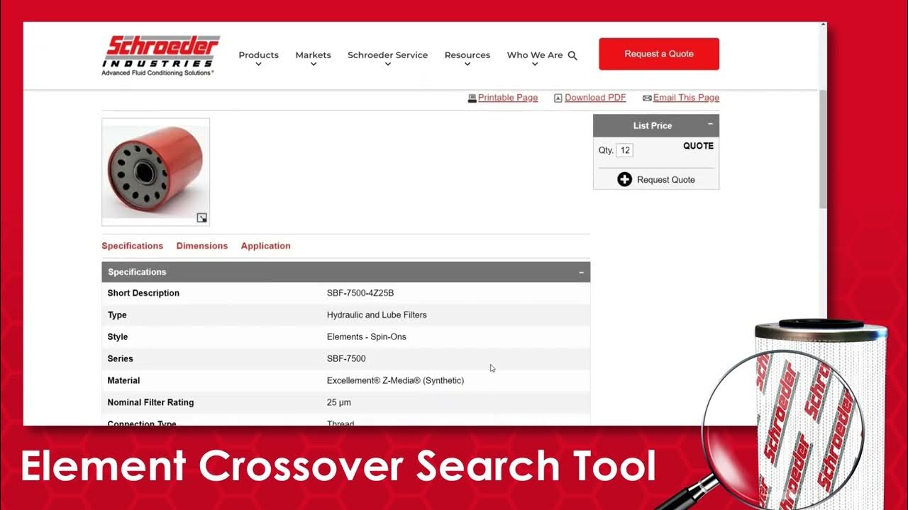 Cross Reference Page How To Schroeder Industries YouTube