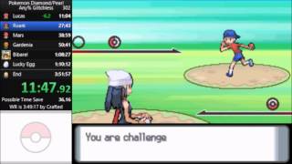 Pokemon Pearl Any% Glitchless Speedrun in 3:44:57 [Current World Record]