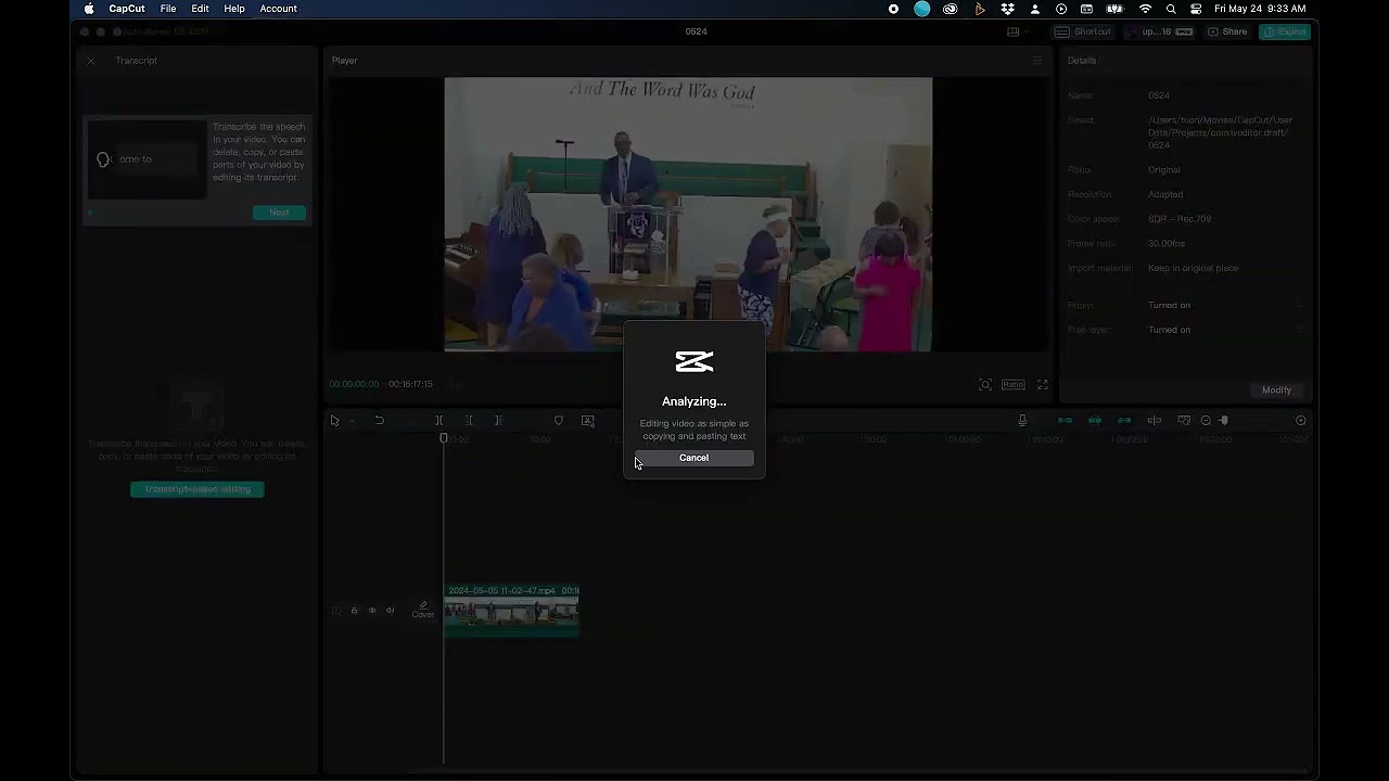 Text based editing capcut