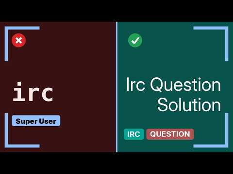 Do all irc commands start with /? (2 Solutions!!)