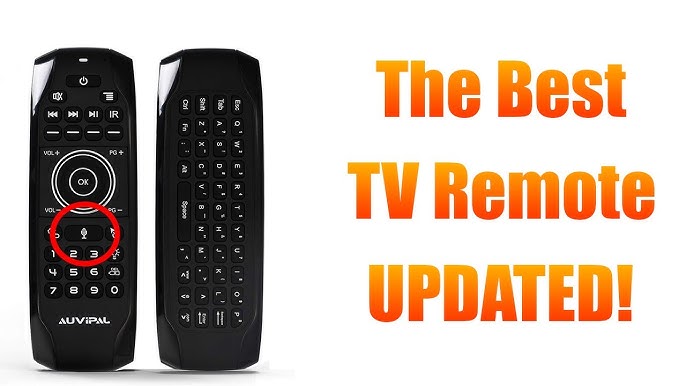 Remplacement de la télécommande Bluetooth Infrarouge Apprentissage MX3  Clavier sans fil Feu TV Stick Android TV Box(Le noir)