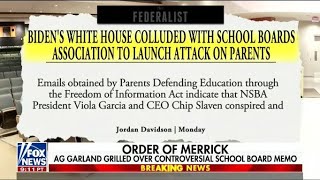 AG Garland Grilled over Controversial School Board Memo - FOX News  - 10/21/21