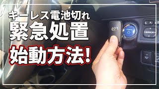 【 車のプロが教える！ 】 緊急対応！ 車のキーレス（ スマートキー ）の電池が切れた場合の エンジンをかける対処法！ │ トヨタ