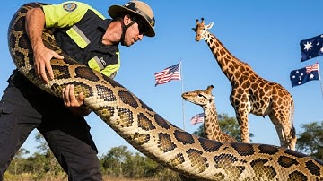 GIANT Python vs. BRAVE Rescue Team Who Will Win