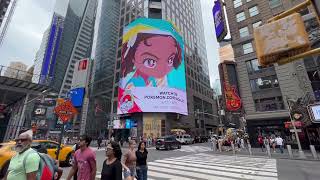 Pokemon World Championship 2023 Ads in Times Square