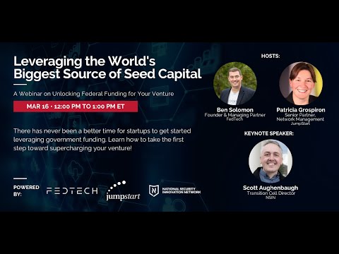 Leveraging the World's Biggest Source of Seed Capital Webinar