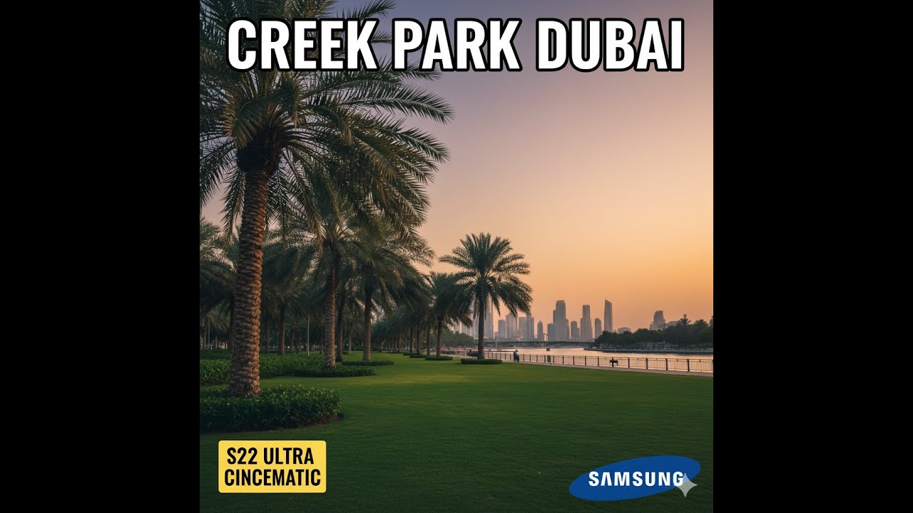 A walk in Creek Park Dubai (Galaxy S22 Ultra cinematic)