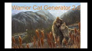 Warrior Cat Generator 2.0
