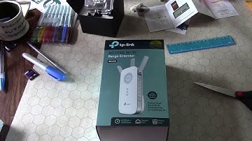 WiFi Range Extender tp-link AC1750 RE450 unboxing