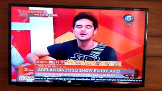 Patricio Arellano en vivo por Canal 5 de Rosario