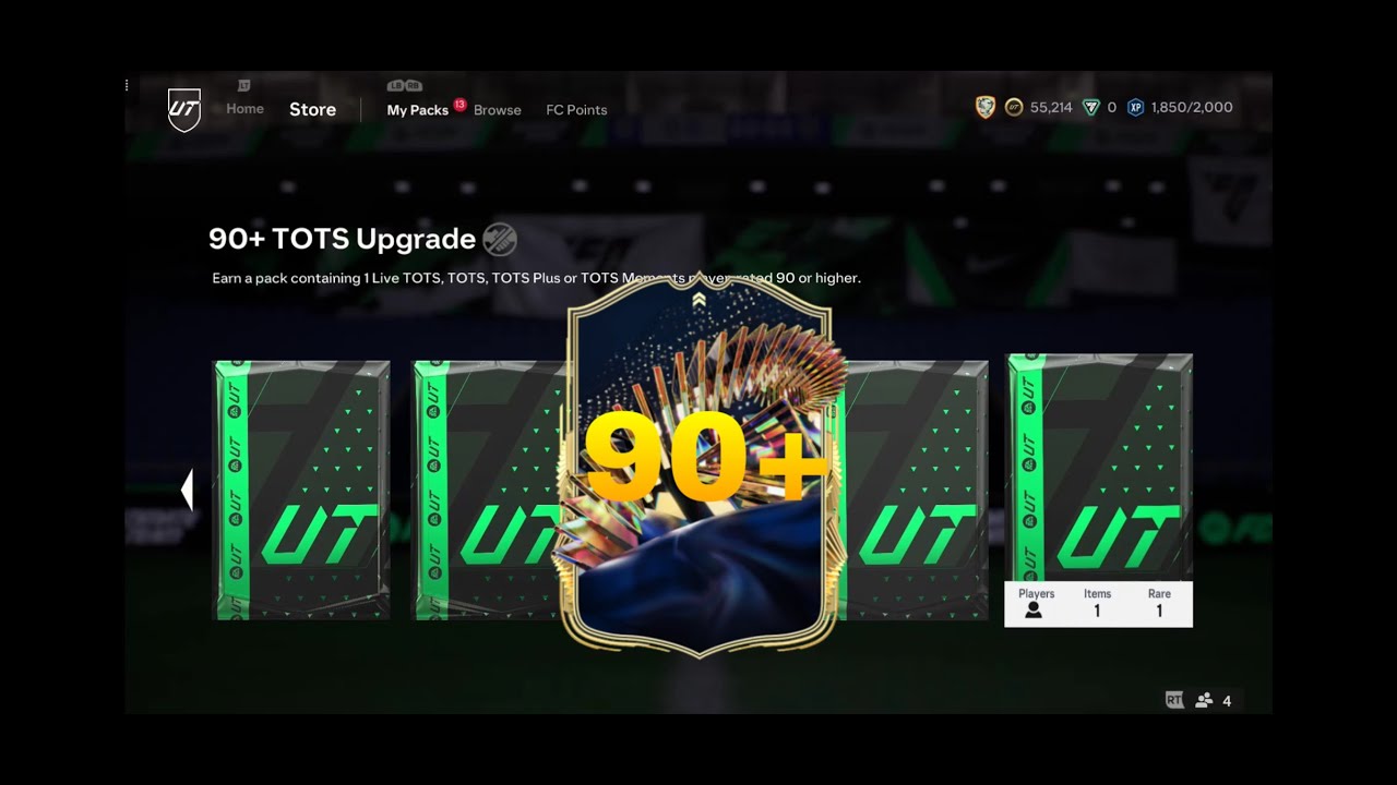 In +90 TOTS upgrade SBC I got a 93 player from TOTS 🔥🔥 