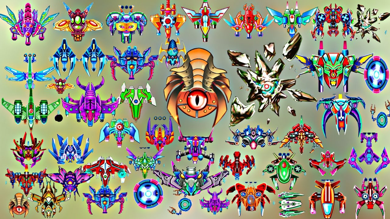 Galaxy Attack: Alien Shooter all bosses | Brown2k2gaming