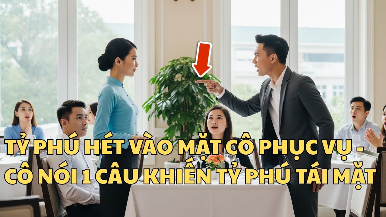 Tỷ Phú Hét Vào Mặt Cô Phục Vụ - Cô Nói 1 Câu Khiến Tỷ Phú Tái Mặt