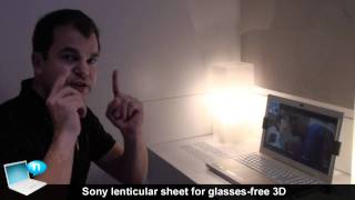 Sony lenticular Sheet for glasses-free 3D