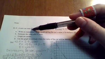 Algebra II 7.1/7.2 Exponential Model