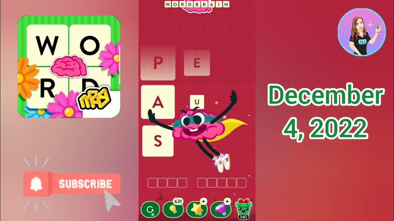 WordBrain Holiday Event December 4, 2022 Answers YouTube