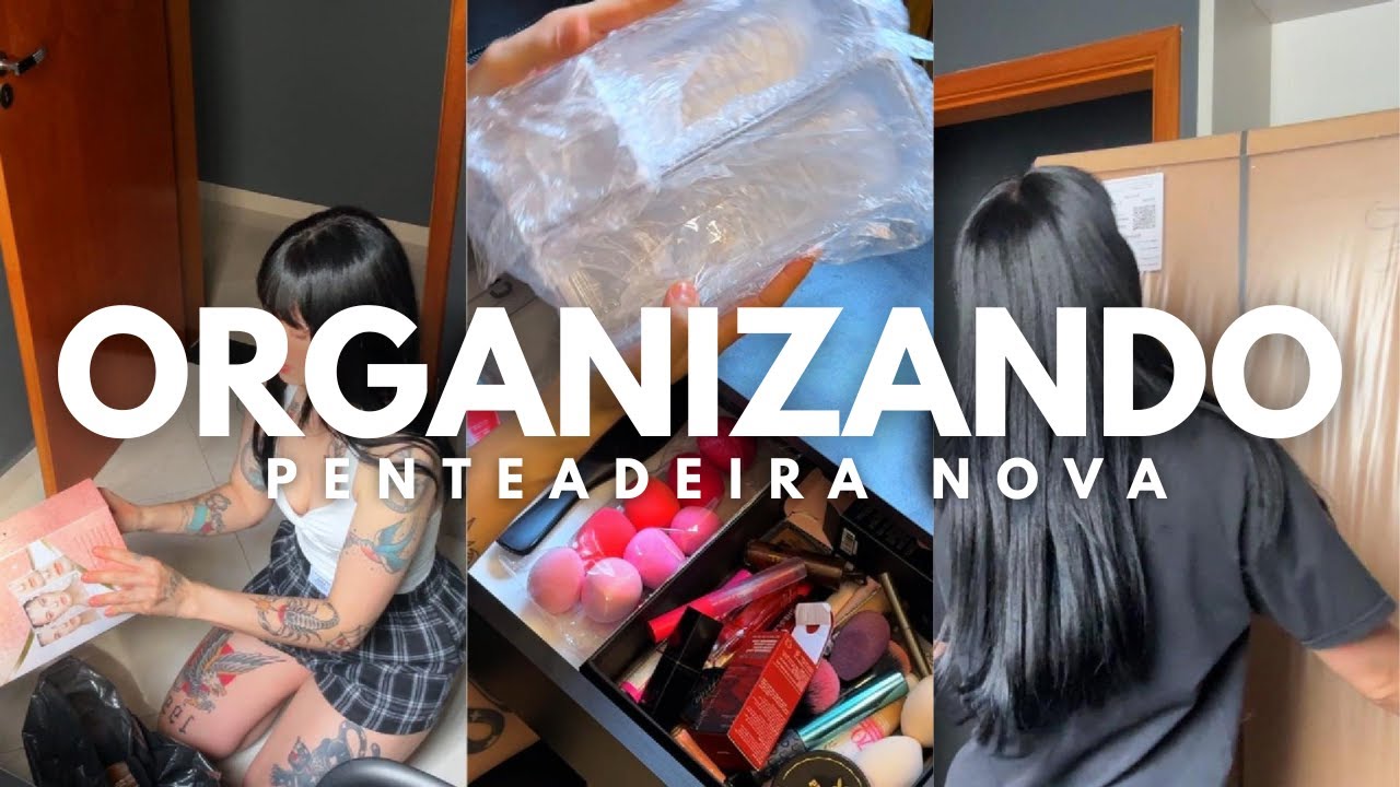 Comprei uma penteadeira ✨ | organizando tudo