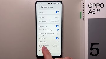 How to Turn On/Off International Roaming on OPPO A5 5G?
