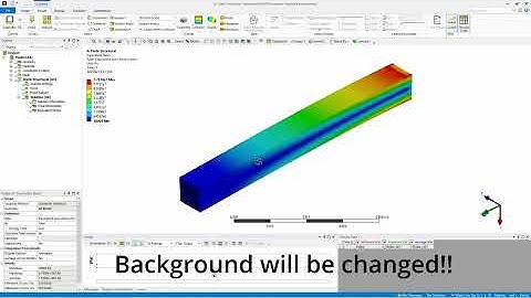 How to change background color in ANSYS workbench
